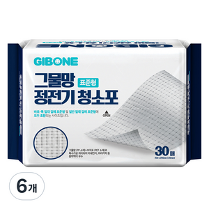 기본에 그물망 정전기 청소포 30매, 6개
