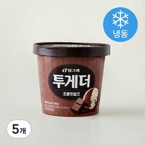 빙그레 투게더 초콜릿밀크 (냉동), 710ml, 1개입, 5개