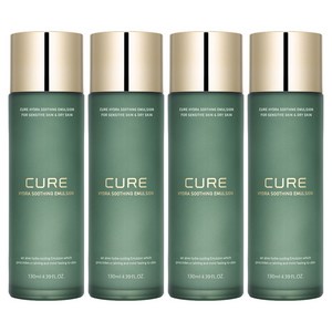 김정문알로에 큐어 하이드라 수딩 에멀젼, 130ml, 4개