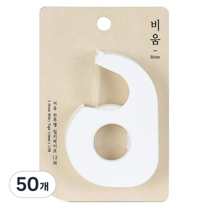 모닝글로리 비움 반투명 밀키테이프 12mm x 12m, 50개