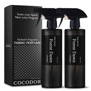 코코도르 패브릭 퍼퓸 섬유탈취제 숲속새벽공기 본품, 500ml, 2개