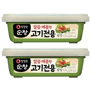 청정원순창 깔끔 매콤한 고기전용 쌈장, 170g, 2개