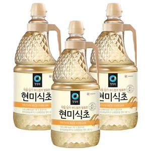 청정원 현미식초, 1.8L, 3개