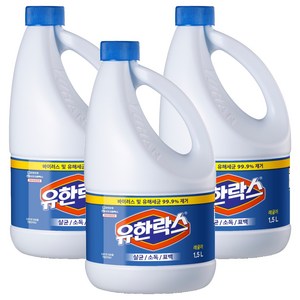 유한락스 레귤러, 1.5L, 3개