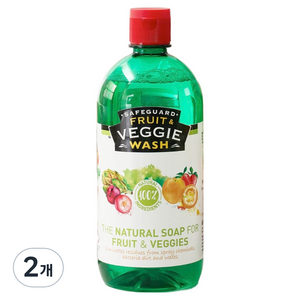 세이프가드 프룻 앤 베지 워시, 2개, 750ml