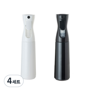 행복앤 압축 분무기 스프레이 300ml 화이트 + 블랙 세트, 4세트