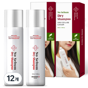 아케이 노세범 헤어 드라이샴푸 프레쉬 우디머스크향, 222ml, 12개