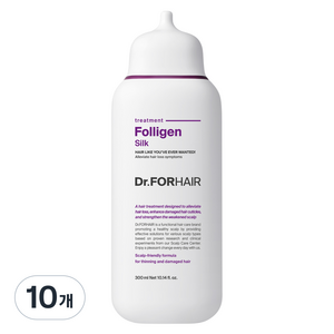 닥터포헤어 폴리젠 실크 단백질 손상모 트리트먼트, 300ml, 10개