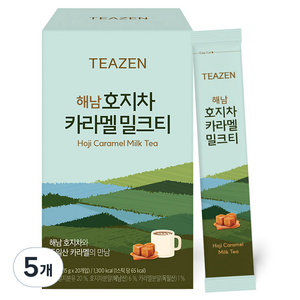 티젠 해남 호지차 카라멜 밀크티, 15g, 20개입, 5개
