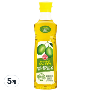 오뚜기 엑스트라버진 올리브유, 900ml, 5개