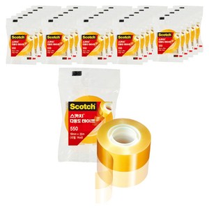 쓰리엠 스카치 다용도테이프 550 리필 18mm x 30m, 30개