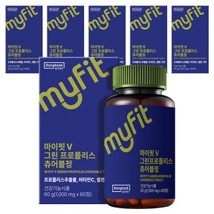 마이핏 동국제약 V 그린 프로폴리스 츄어블정 세트 60g, 60정, 6세트