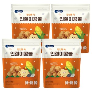 베베쿡 콘볼 과자, 인절미맛, 25g, 4개