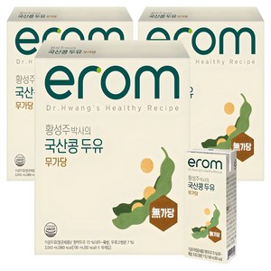 이롬 황성주 박사의 국산콩 두유 무가당, 190ml, 48개