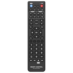 홈플래닛 일반 TV 전용 통합 리모컨 (삼성 엘지 중소기업 TV 및 IPTV 호환), 1개, RC01SET-BK