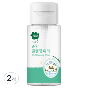 그린핑거 순한 유아 페이셜 클렌징워터 푸아, 2개, 200ml