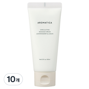 아로마티카 쿨링 릴리프 마사지 바디크림 주니퍼베리 & 레몬, 100ml, 10개