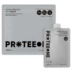 프로티원 단백질 쉐이크 파우치 흑임자맛 7p, 1개, 280g