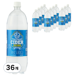 탐사 제로 사이다, 1.5L, 36개