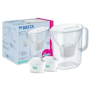 브리타 정수기 화이트 고객직접설치 + 필터 2입 기획팩, 스타일에센셜 XL 3.6L