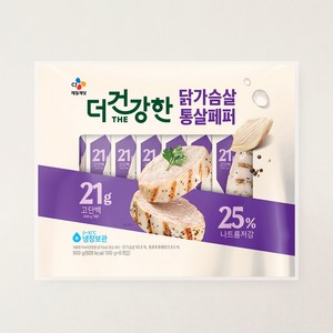 CJ제일제당 The더건강한 고단백 닭가슴살 통살 블랙페퍼, 100g, 8개입, 1개