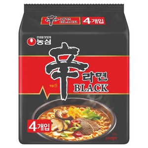 신라면 블랙 134g, 4개