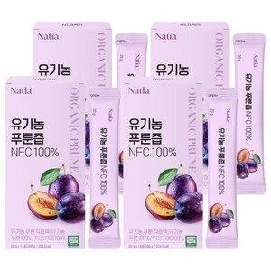 에이치엘비 나티아 유기농 푸룬즙, 20g, 56개