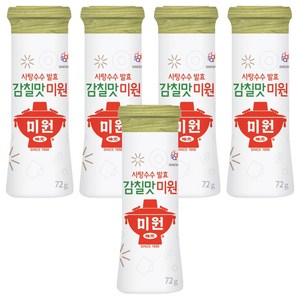미원 사탕수수발효 감칠맛, 72g, 5개
