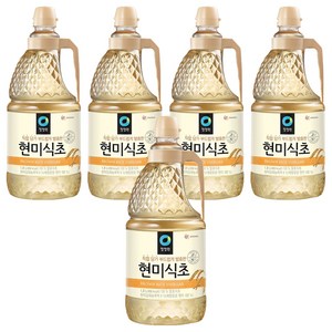 청정원 현미식초, 1.8L, 5개