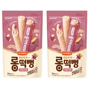 아이배냇 유아용 롱떡뻥 씰과자 30g, 2개