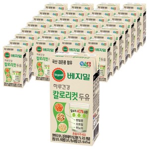 베지밀 하루건강 칼로리컷 두유, 190ml, 80개