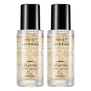 미샤 모이스트 레이어링 스타터 메이크업베이스 30ml, 골드 토핑, 2개