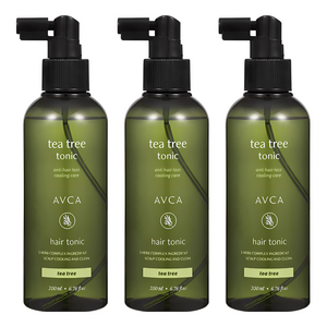 아브카 두피케어 탈모증상완화 티트리 헤어토닉, 200ml, 3개
