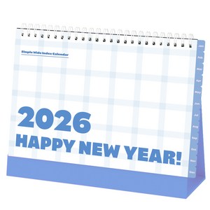 탐사 2026 심플 와이드 인덱스 캘린더, 1개