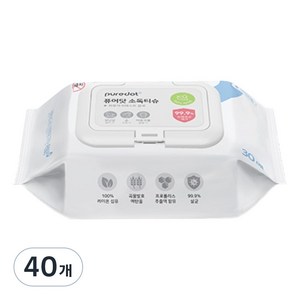 퓨어닷 소독티슈 캡형, 65g, 30매, 40개
