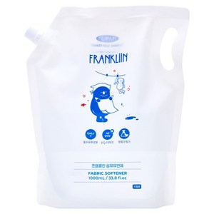 FRANKLIIN 유아용 섬유유연제 리필, 1L, 1개