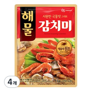 대상 해물 감치미 분말 조미료, 1kg, 4개