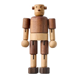 숲소리 목각인형 씩씩이 원목장난감, 혼합색상, 1개