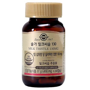 솔가 밀크씨슬 130 27g, 60정, 1개