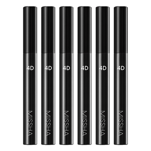 미샤 4D 마스카라 7g, 블랙, 6개