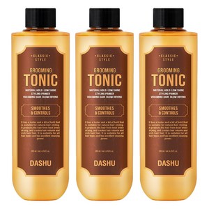 다슈 클래식 스타일 볼륨 그루밍 토닉 워터 왁스, 200ml, 3개