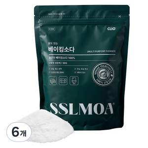 크리오 쓸모아 베이킹소다 100%, 3kg, 6개