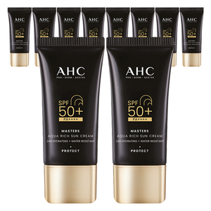 AHC 마스터즈 아쿠아 리치 선크림 SPF50+ PA++++, 30ml, 10개