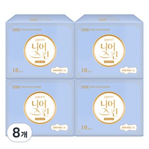 리버티오가네이처 니어스킨 오버나이트 생리대, 10개입, 8개