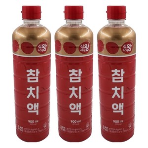 식자재왕 참치액, 900ml, 3개