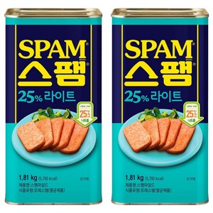 스팸 25% 라이트, 1.81kg, 2개