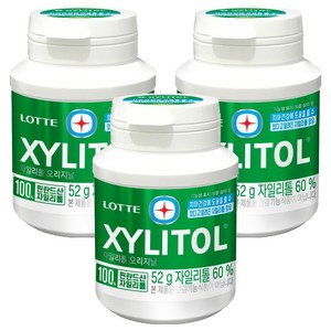 롯데자일리톨 오리지날, 52g, 3개