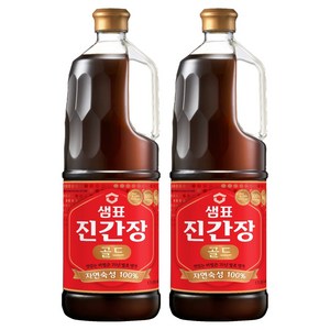 샘표 진간장 골드, 1.7L, 2개