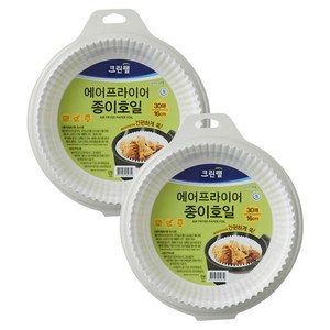 크린랩 에어프라이어 종이호일, 16cm, 30개입, 2개