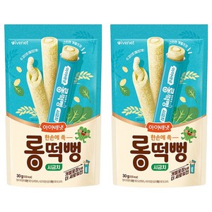 아이배냇 롱떡뻥 시금치, 2개, 30g
